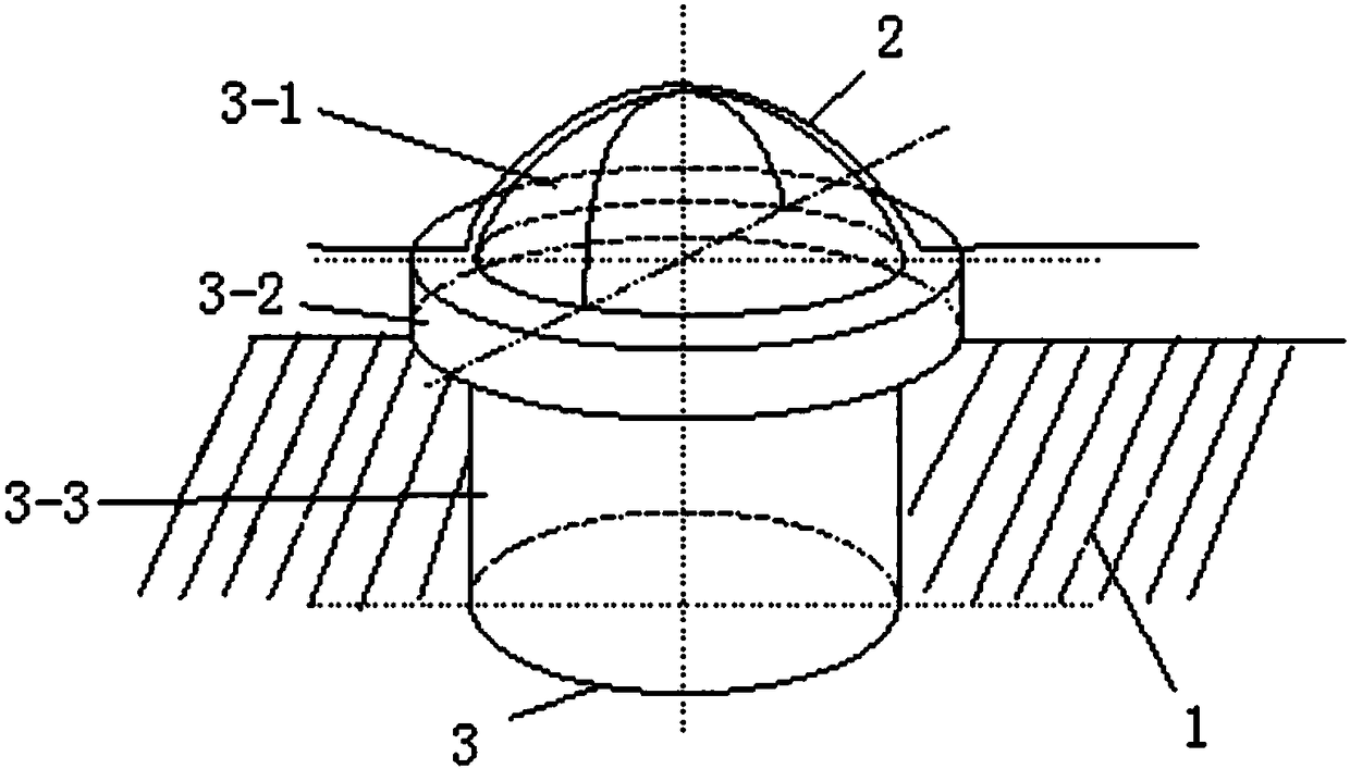 Semi-fixed structure capable of concealing cabinet door