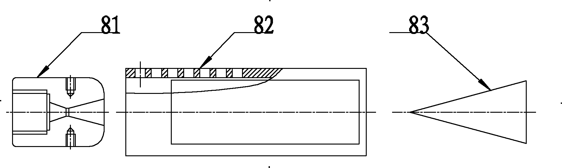 Three-phase jet extinguishing method