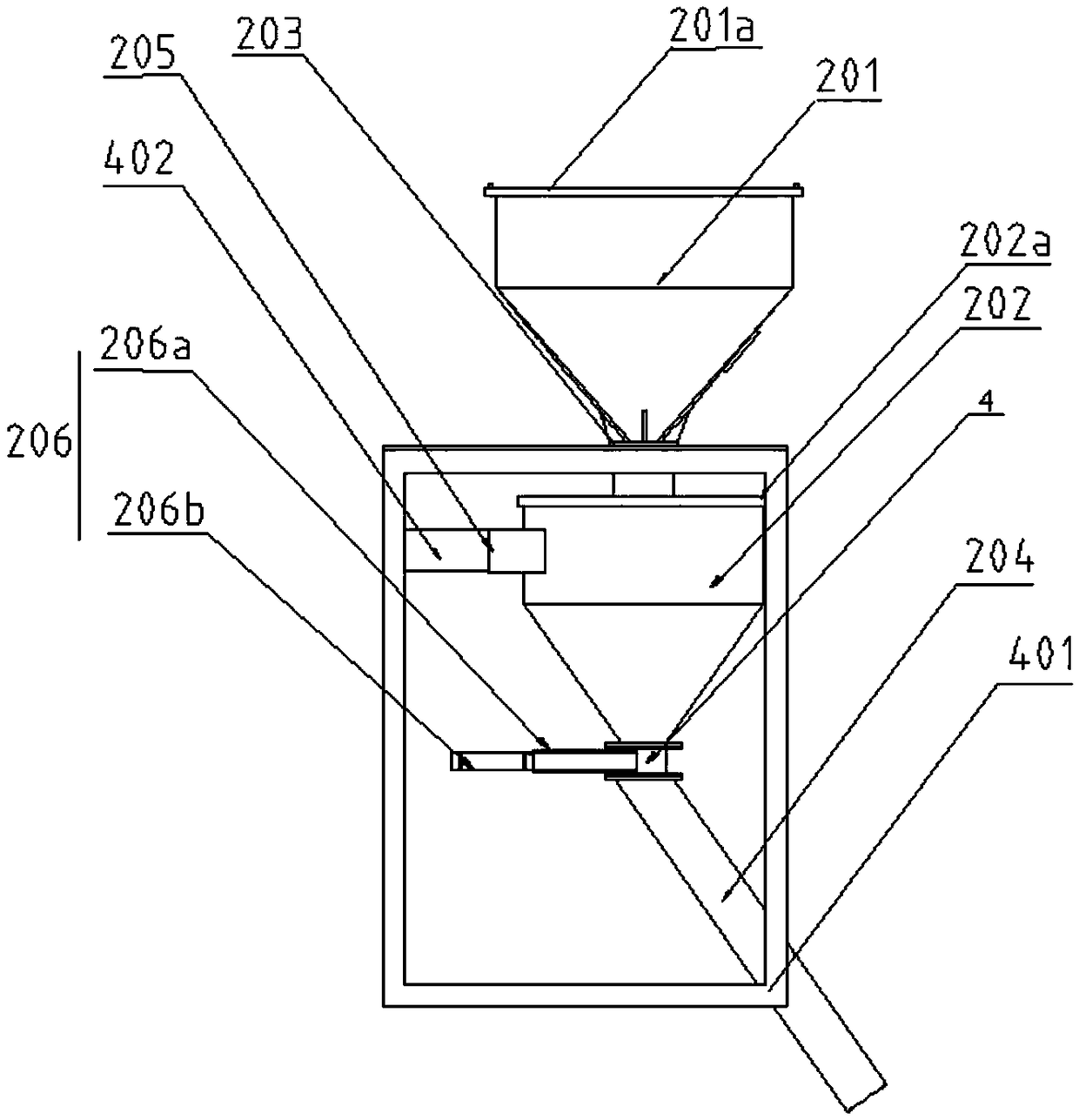 Color masterbatch automatic feeding equipment and feeding process