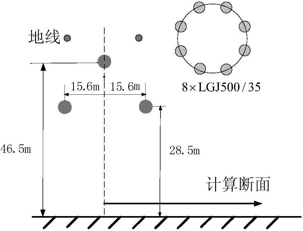 High-voltage transmission line radio interference excitation function determination method