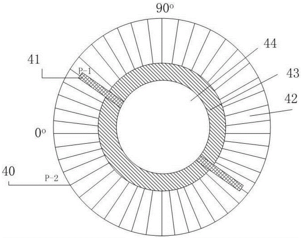 High-temperature corrosion and erosion testing device of bent pipe column of oil well pipe