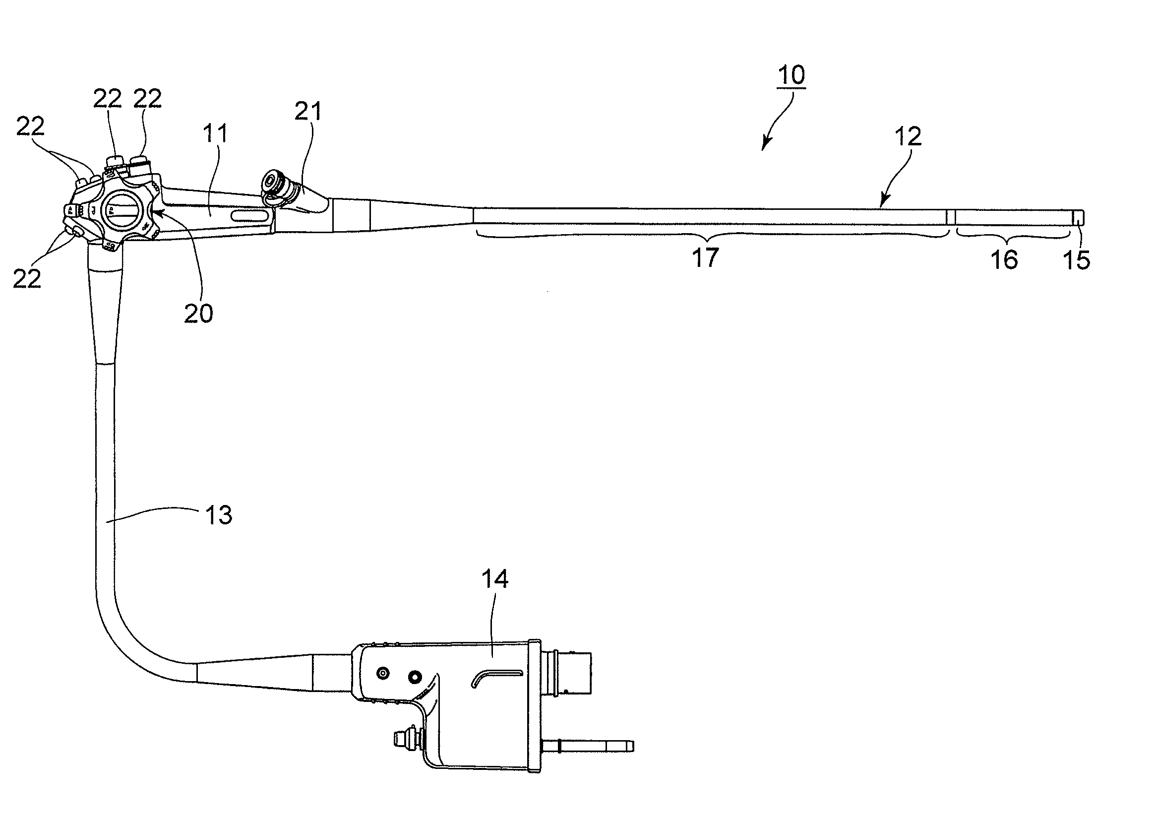 Bending control mechanism for endoscope