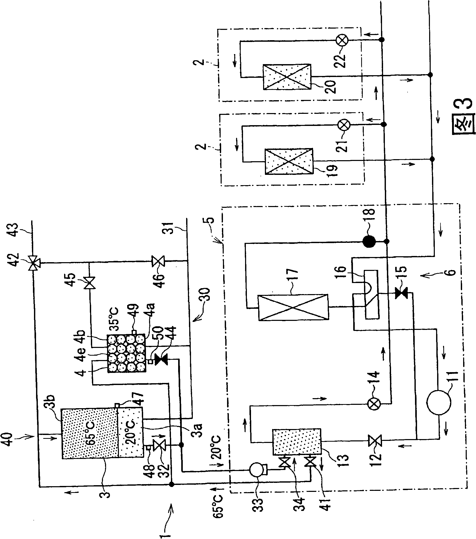 Heat pump air conditioning water supply machine