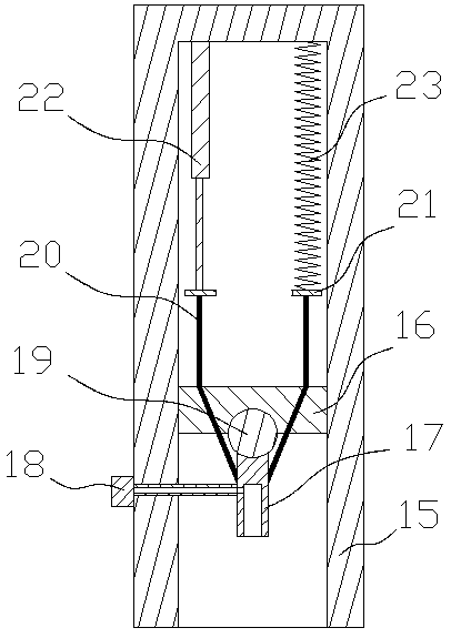 Special-shaped waterway mold forming mechanism capable of avoiding waterway powder compaction