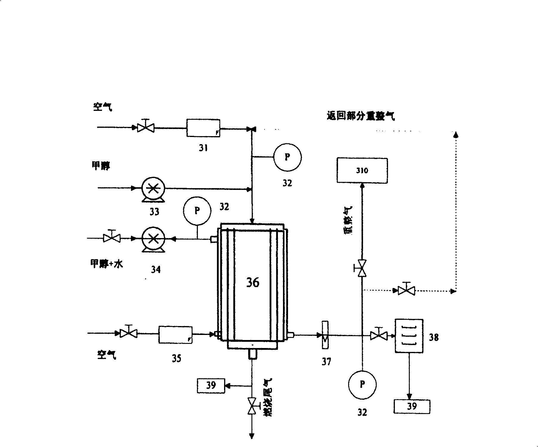 Mini reforming hydrogen-preparation reactor