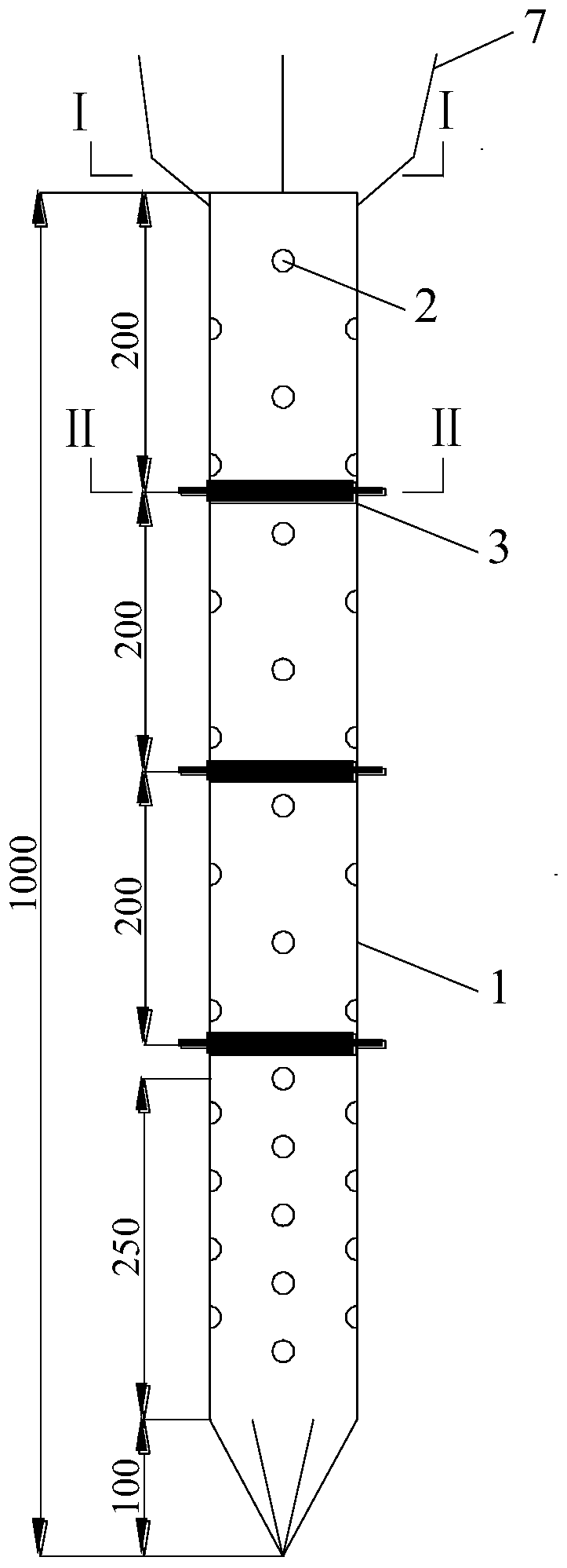 Middle and small span bridge grouting miniature steel pipe pile, pile foundation and construction methods thereof