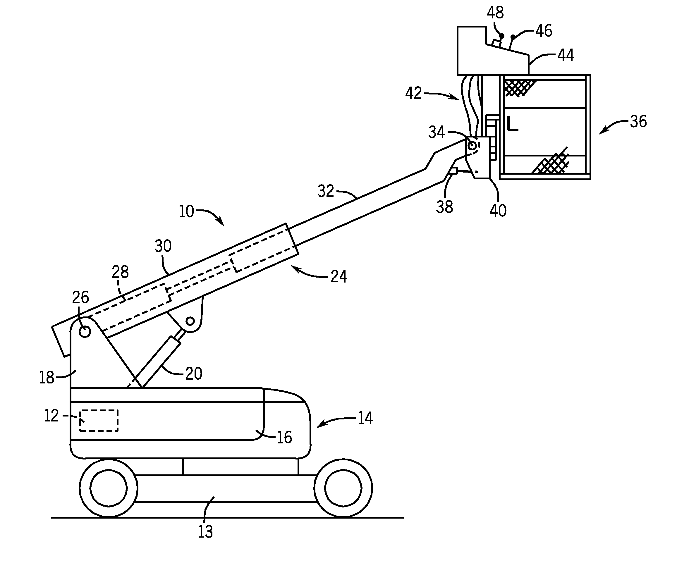 Aerial Work Platform with Compact Air Compressor