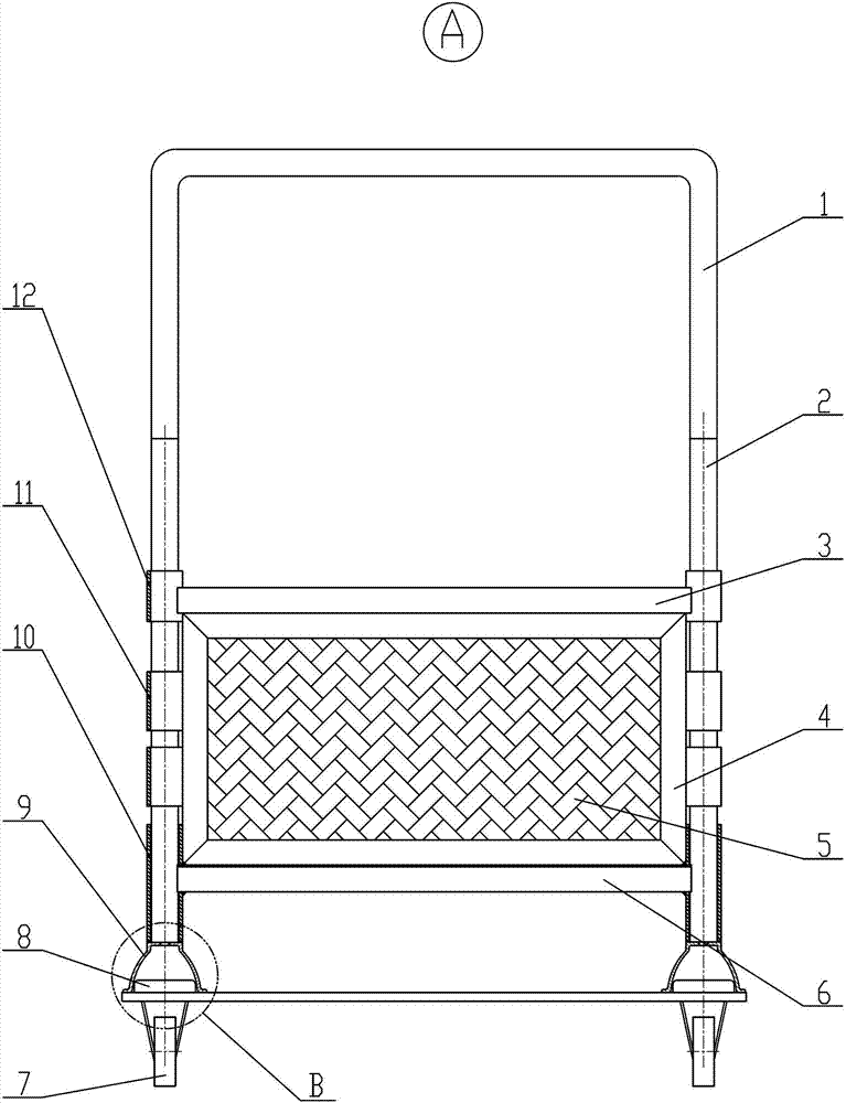 Splicing combined universal material basket