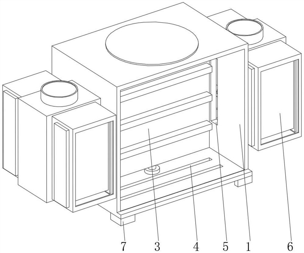 Weak current control cabinet of smart home system