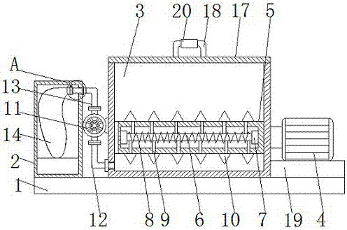 Medicine powder drying device