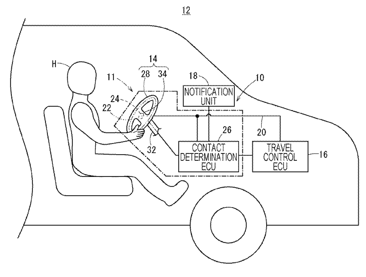 Contact determination processing apparatus