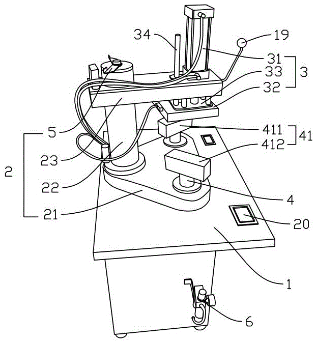 Double-station seamless underwear hot press