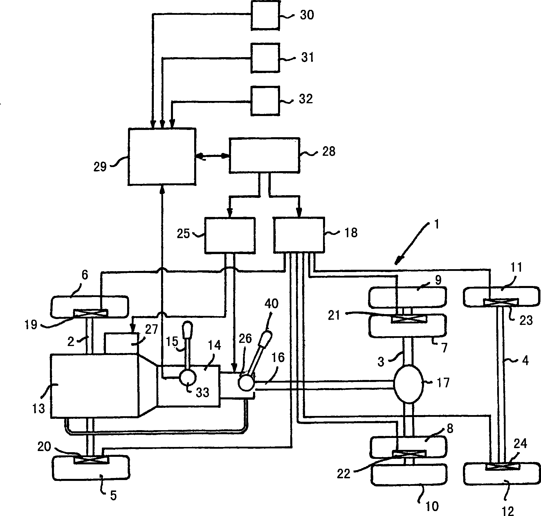 A system and a method for controlling braking of a motor vehicle during downhill driving