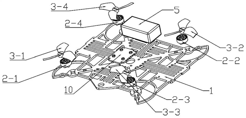 Amphibious three-mode flying adsorption wall-climbing robot and control method