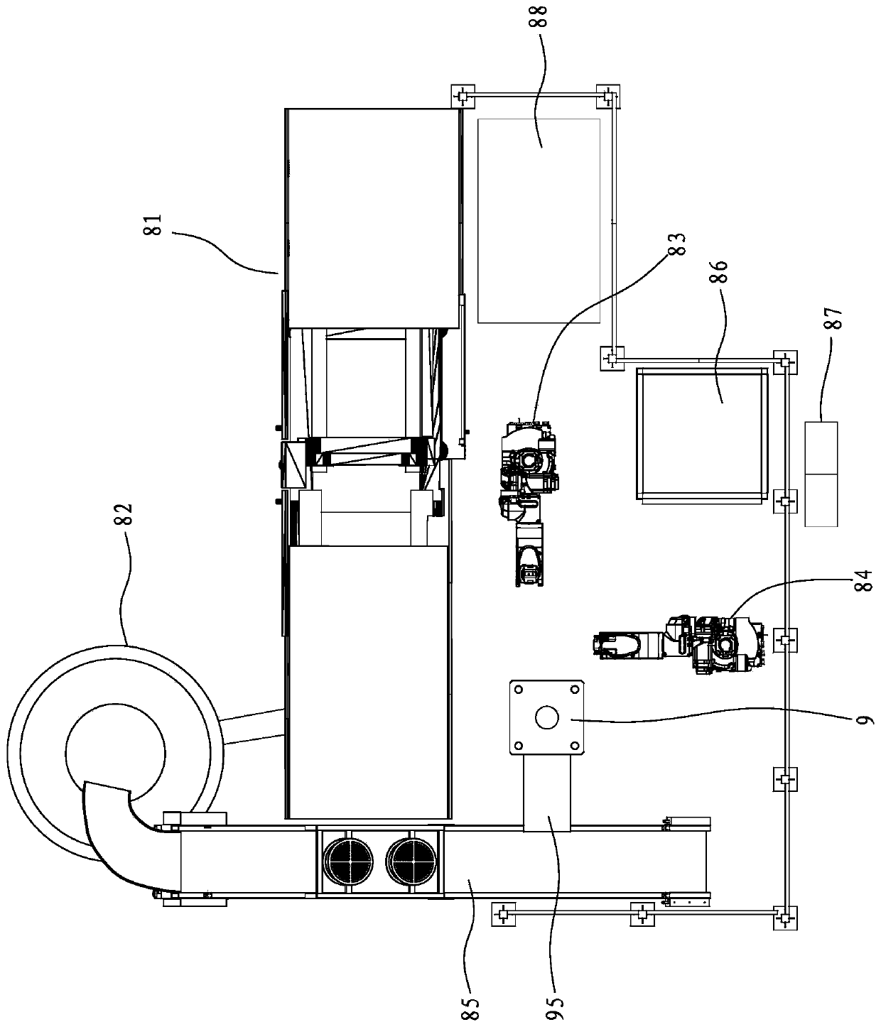 Automatic machining equipment for aluminum rotor of ceiling fan motor