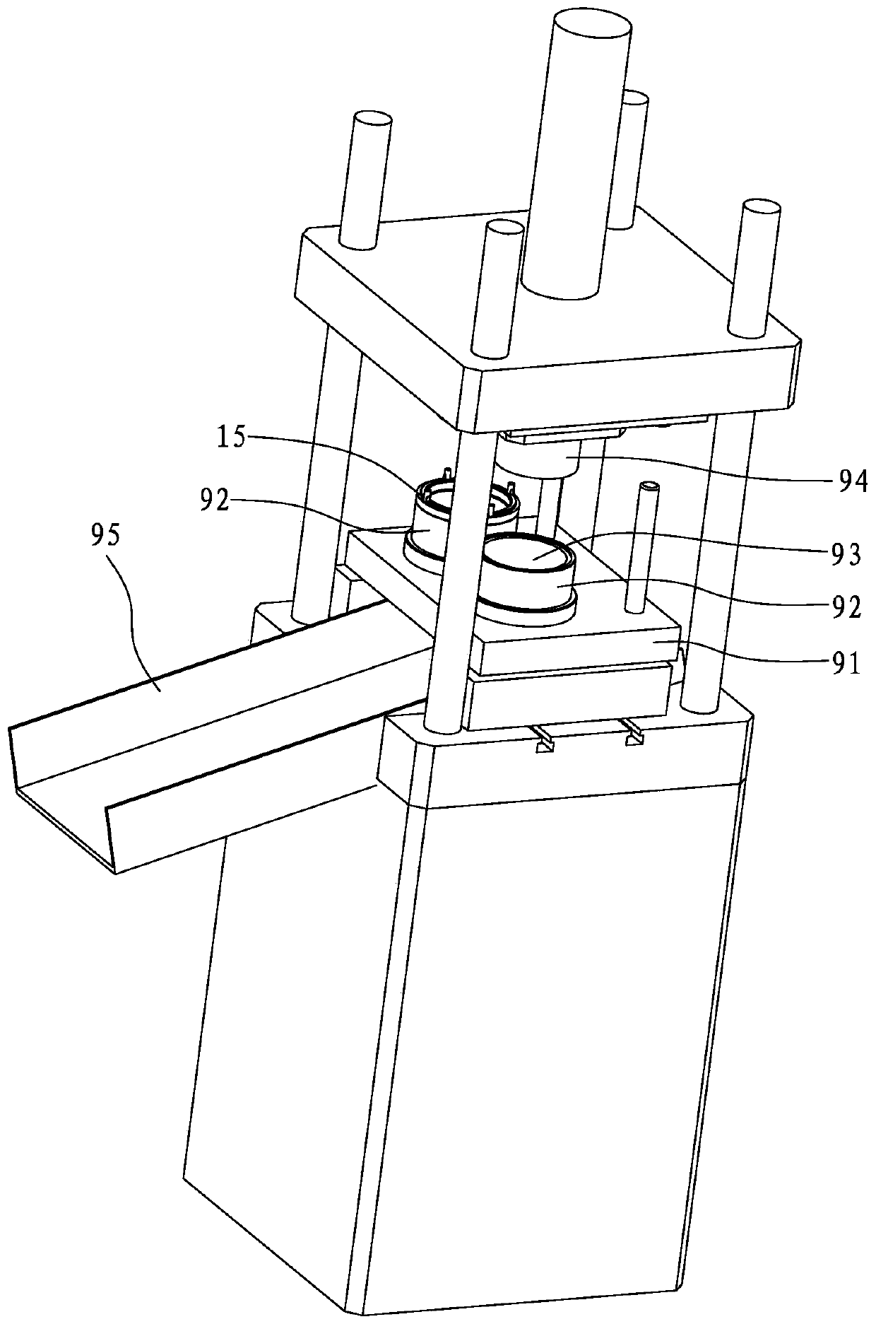 Automatic machining equipment for aluminum rotor of ceiling fan motor