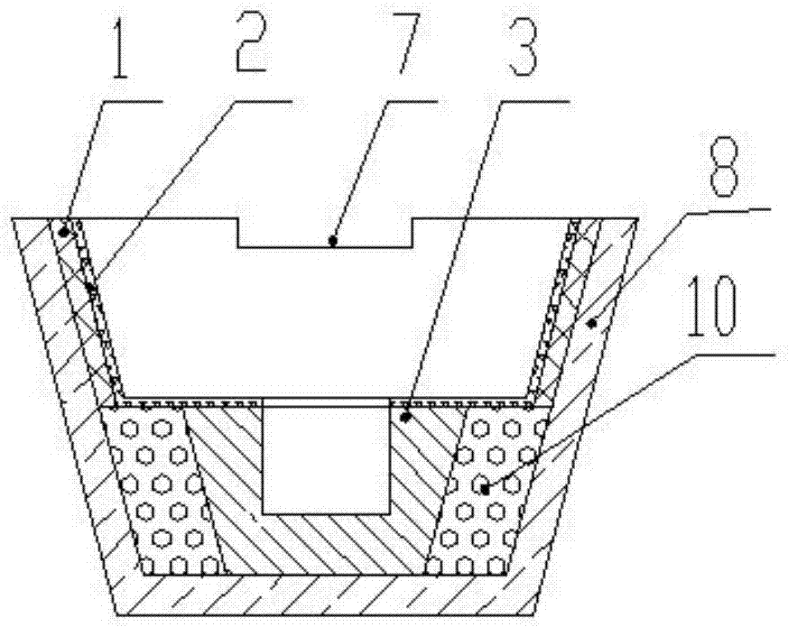 Reworked material working lining of continuous casting tundish and preparation method for reworked material working lining