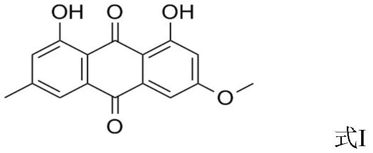 Emodin methyl ether microemulsion and application thereof