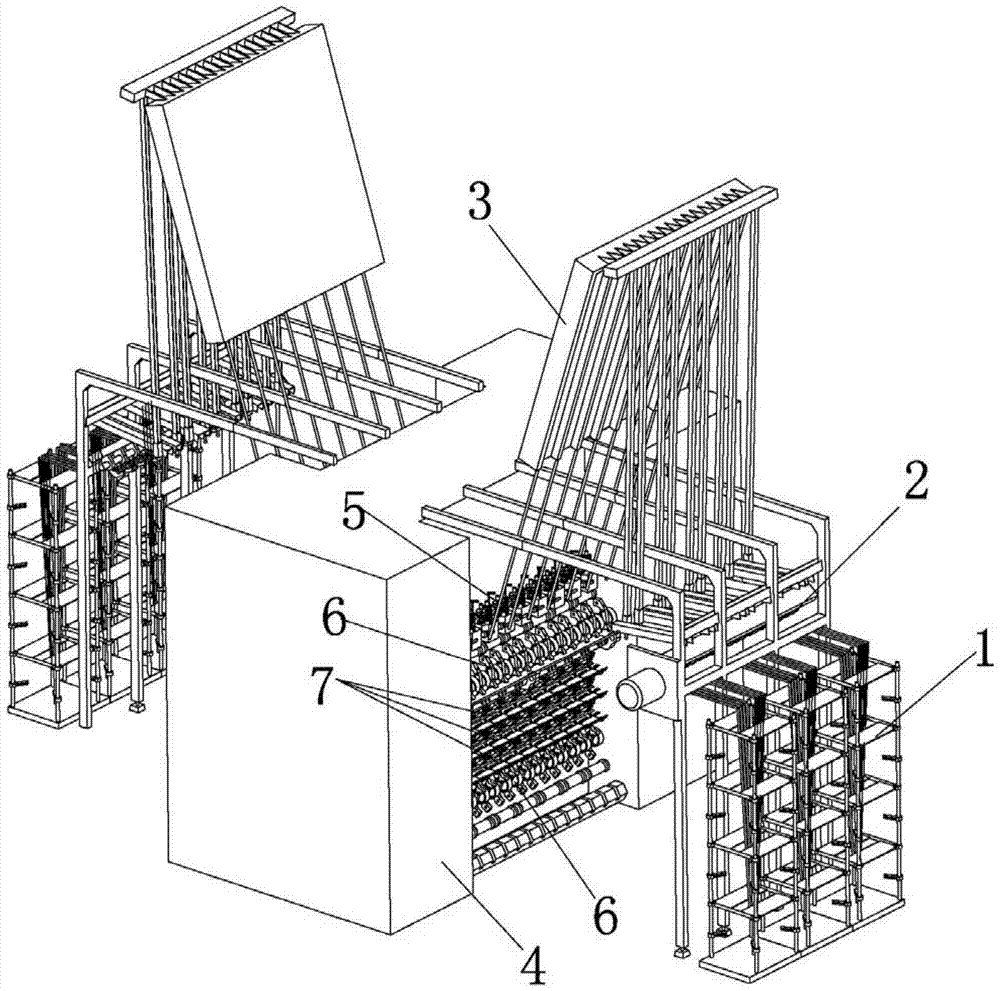 A large texturing machine