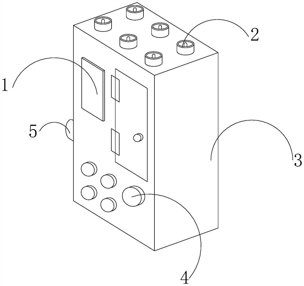 Three-phase circuit data measurement and control device