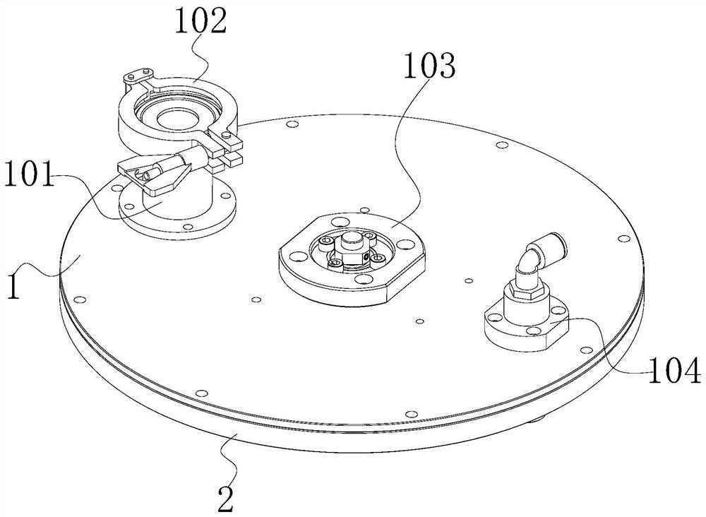 Sealing structure for dry ice batching disc