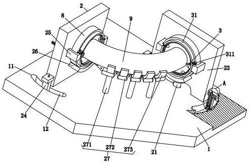 Welding forming machine for bent pipe and flange connection