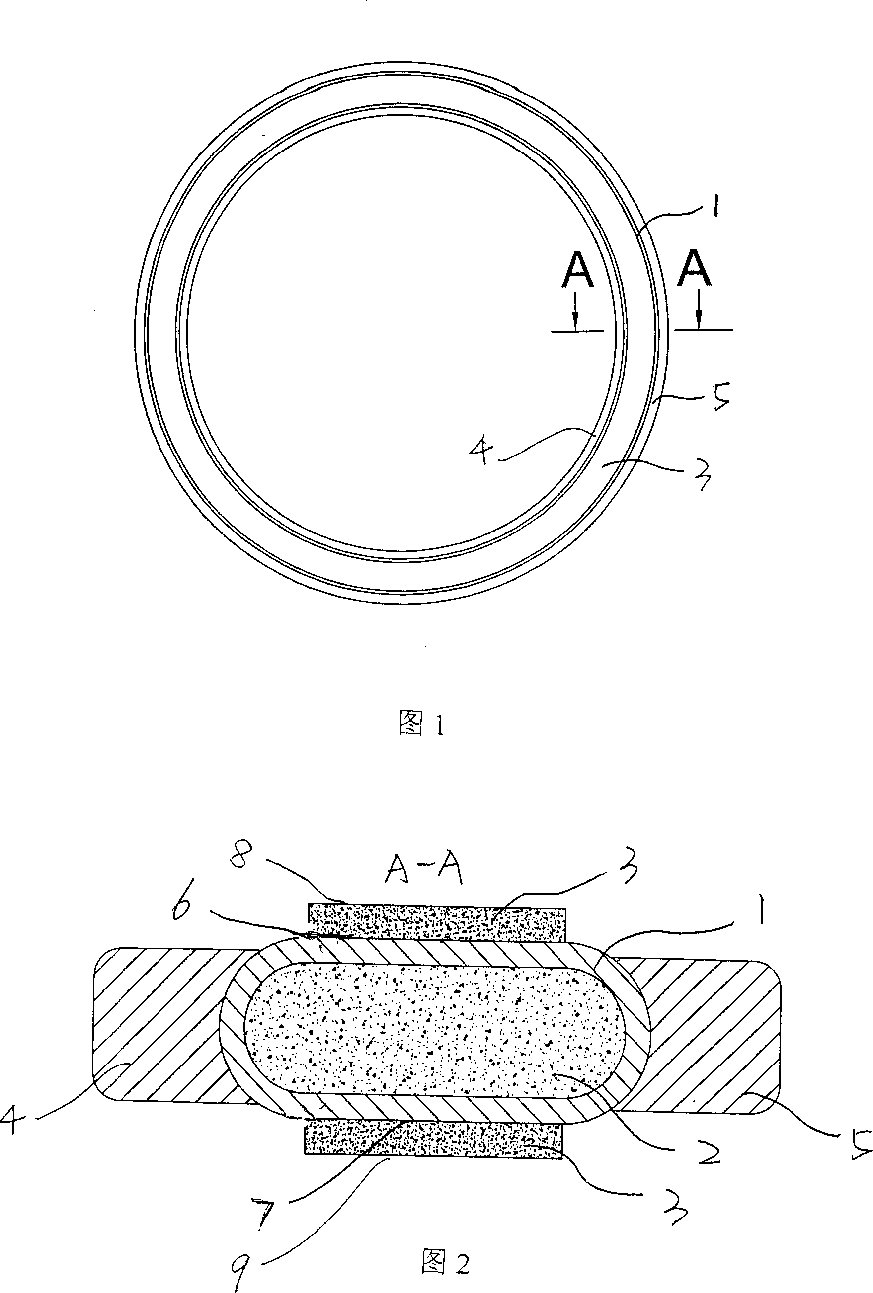 Metal tube circular moulded sealing washer and its manufacturing method