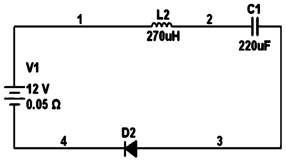 Maintenance device circuit structure and lead-acid storage battery maintenance device