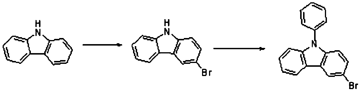 A kind of preparation method of high-purity 3-bromo-9-phenylcarbazole