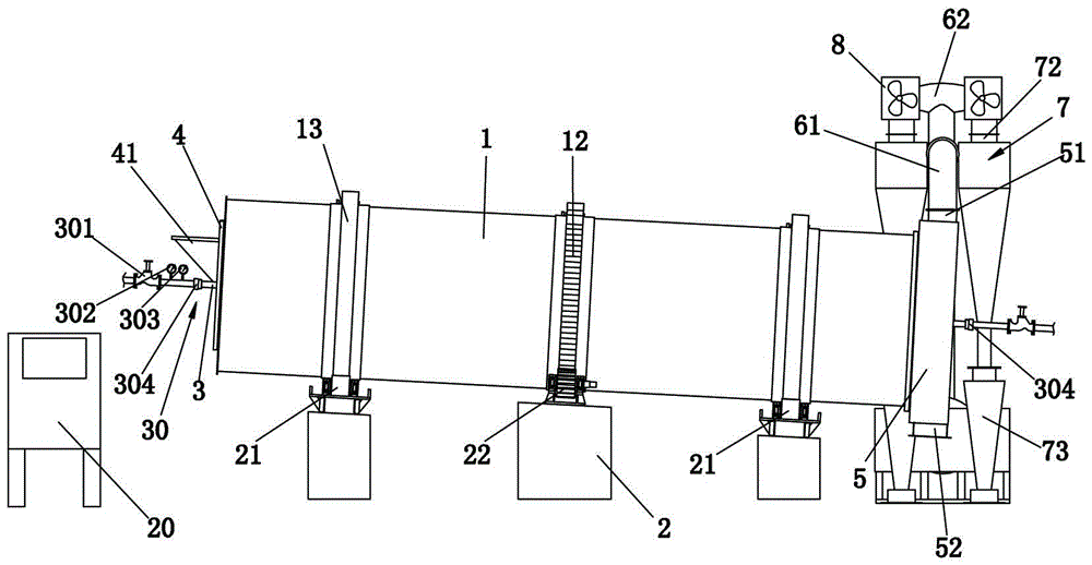 Dryer for refuse disposal