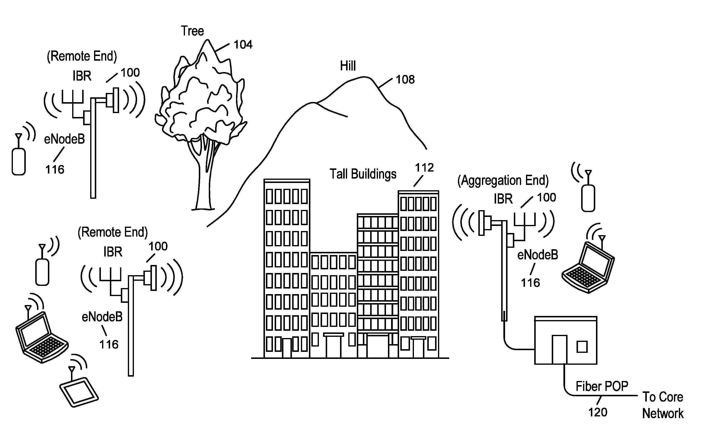 Radio transceiver with improved radar detection