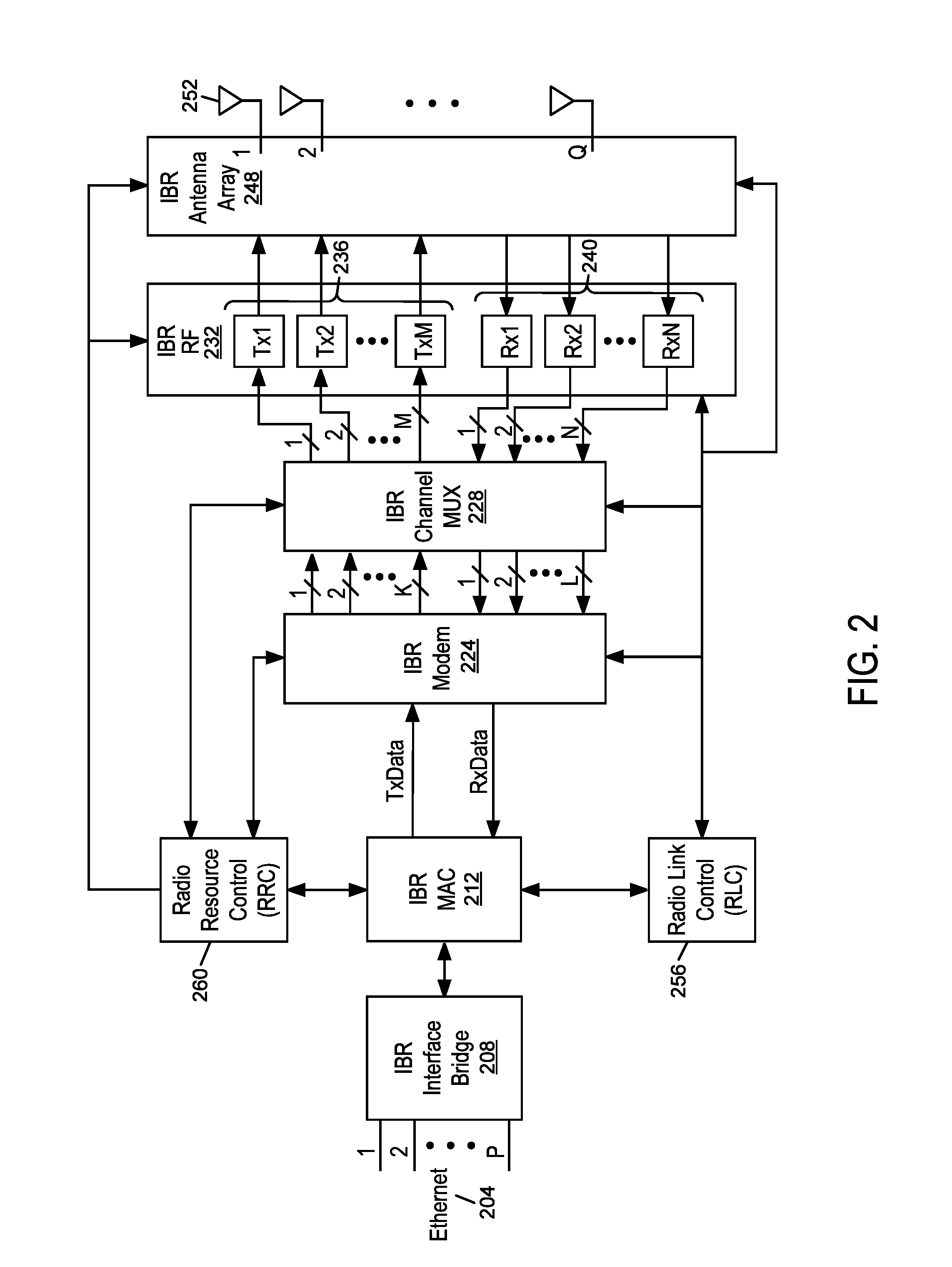 Radio transceiver with improved radar detection