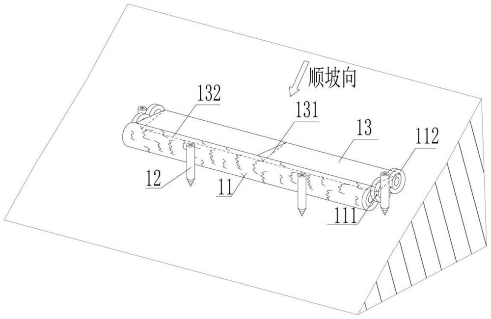 Device and method suitable for comprehensive treatment of post-fire debris flow in burned area