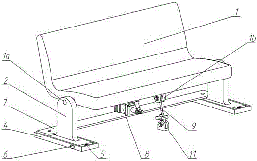 Self-adaptive controlled safe seat in back row of automobile and control method