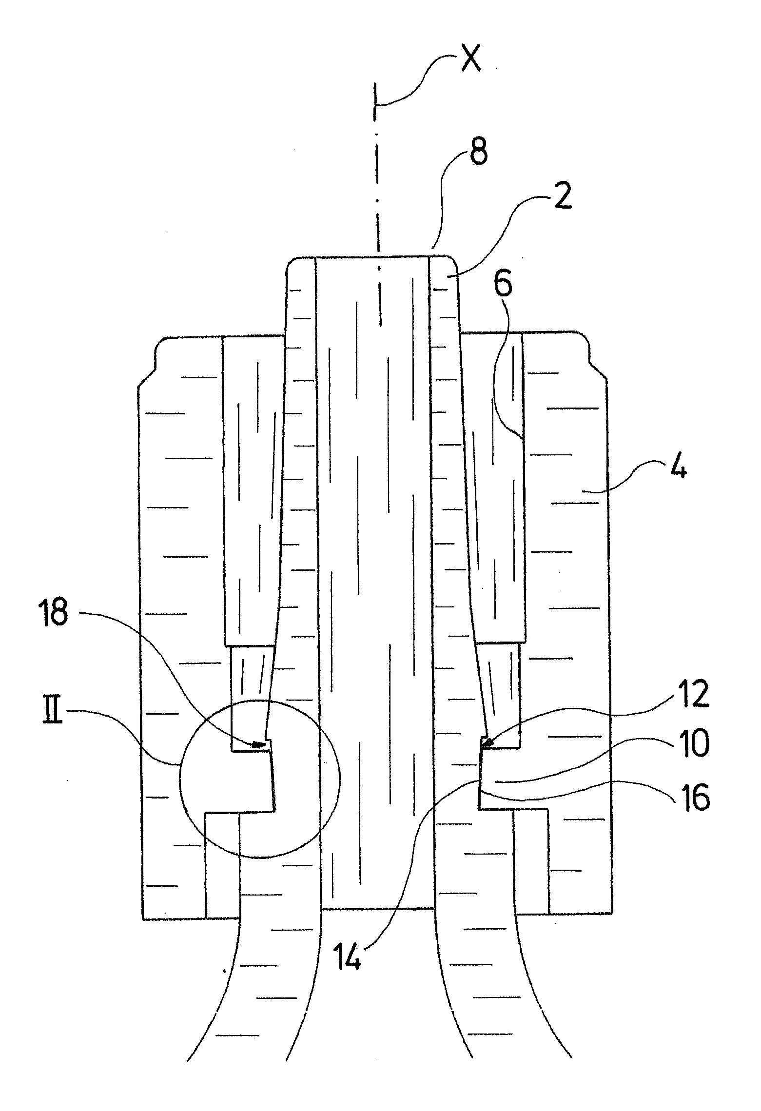 Luer lock connection