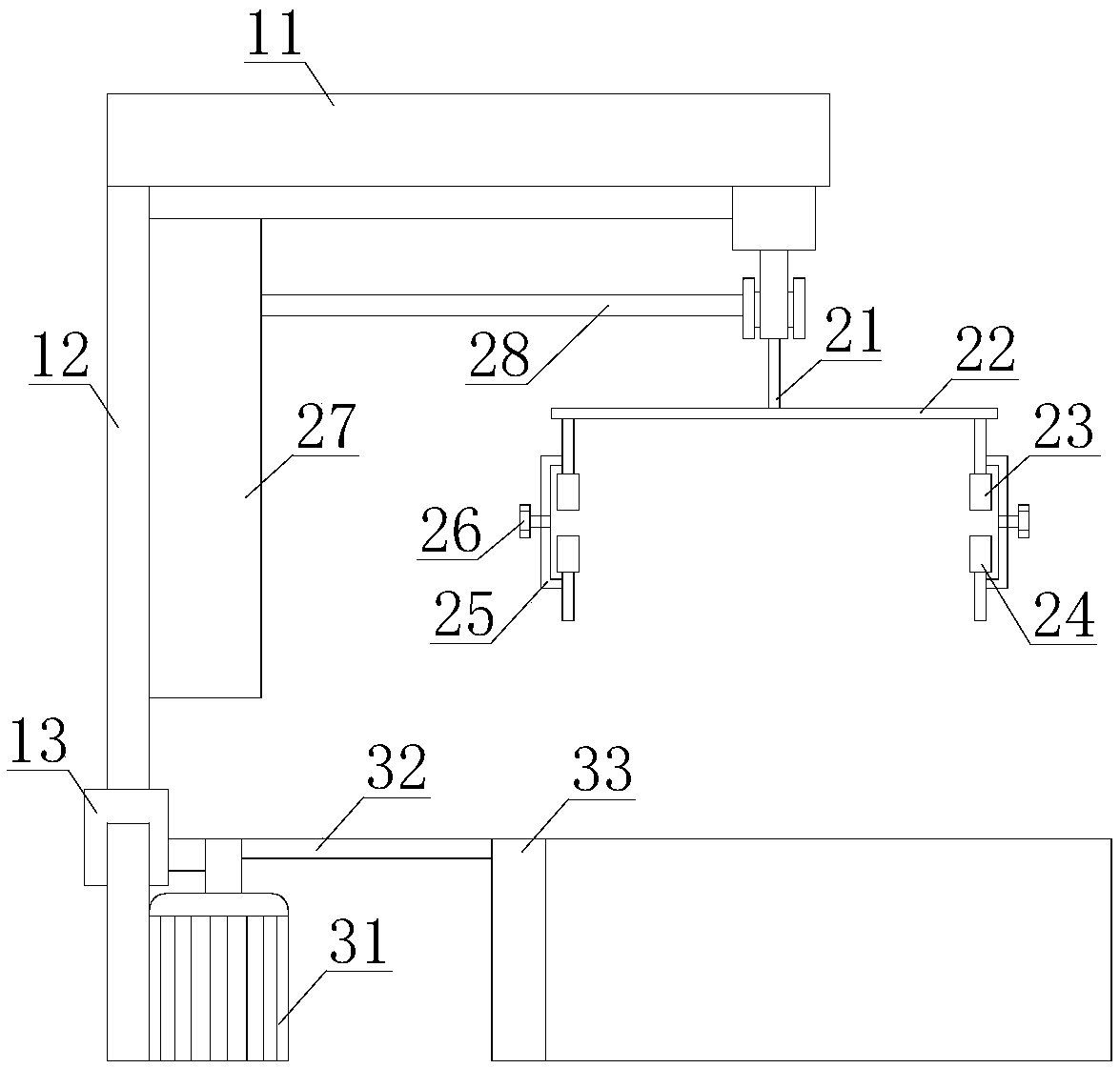 Chemical fiber fabric rapid desizing device and using method thereof