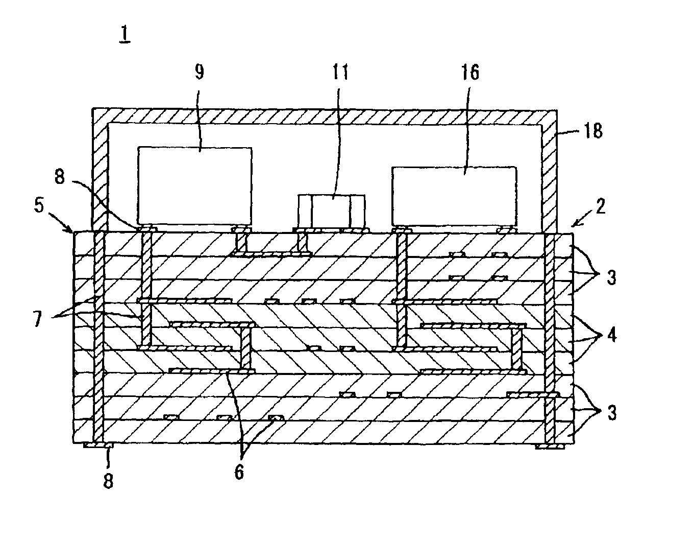 Glass-ceramic composite material and multilayered circuit substrate