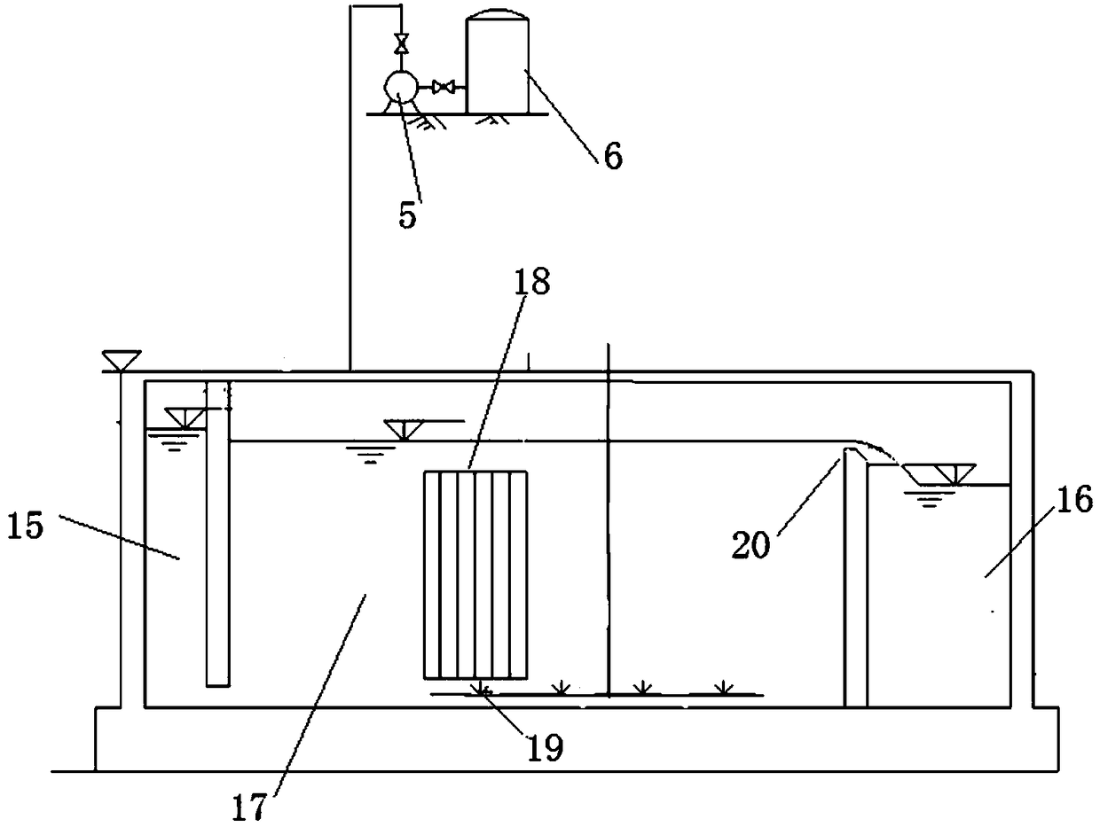 Continuous treatment system and treatment process for high-concentration chemical oxygen demand (COD) in industrial wastewater