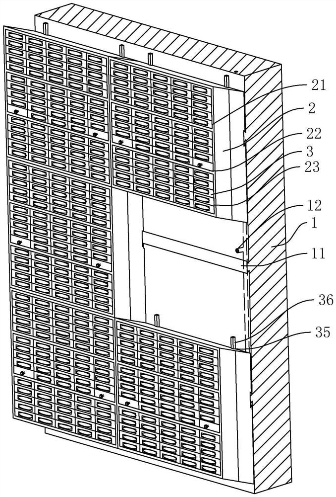 A green building wall