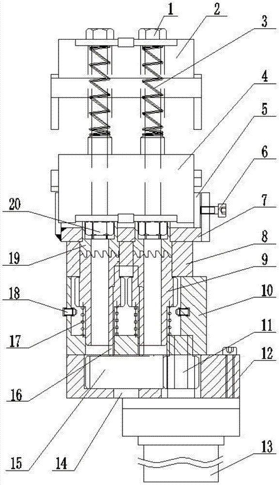 Intelligent insulation wire puncturing grounding clamp