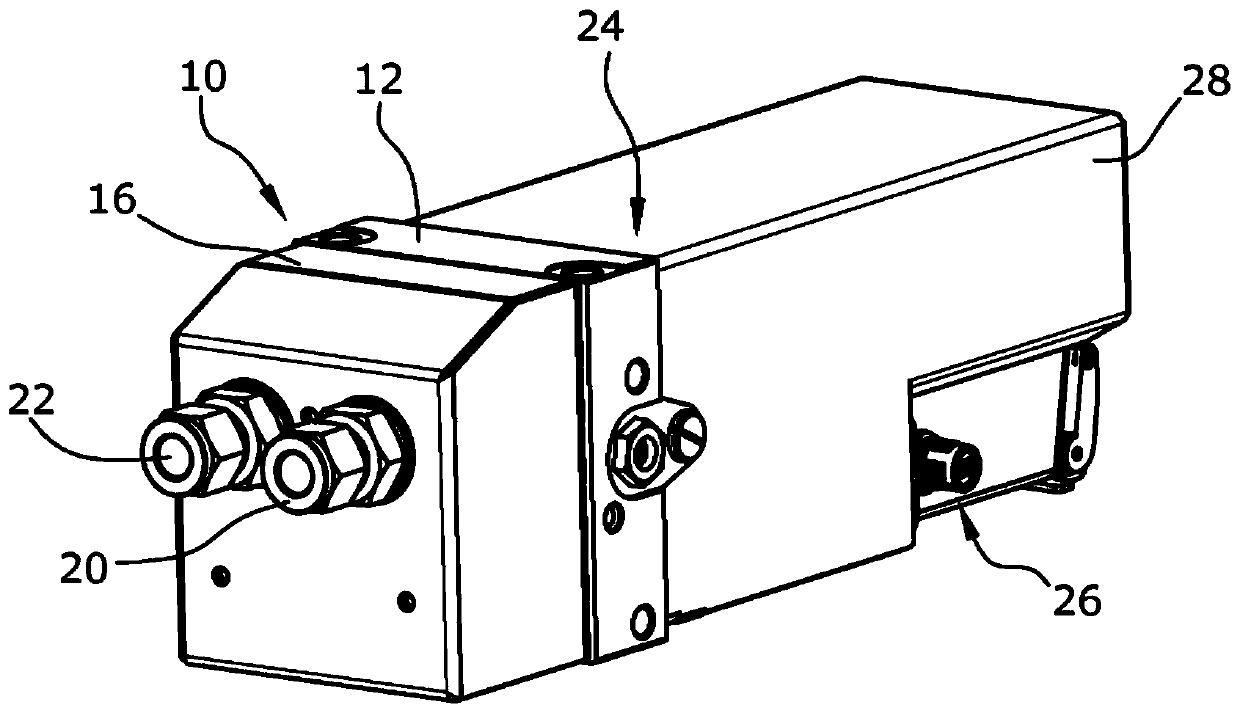 Flushable device for measuring through-flow processes of fluids