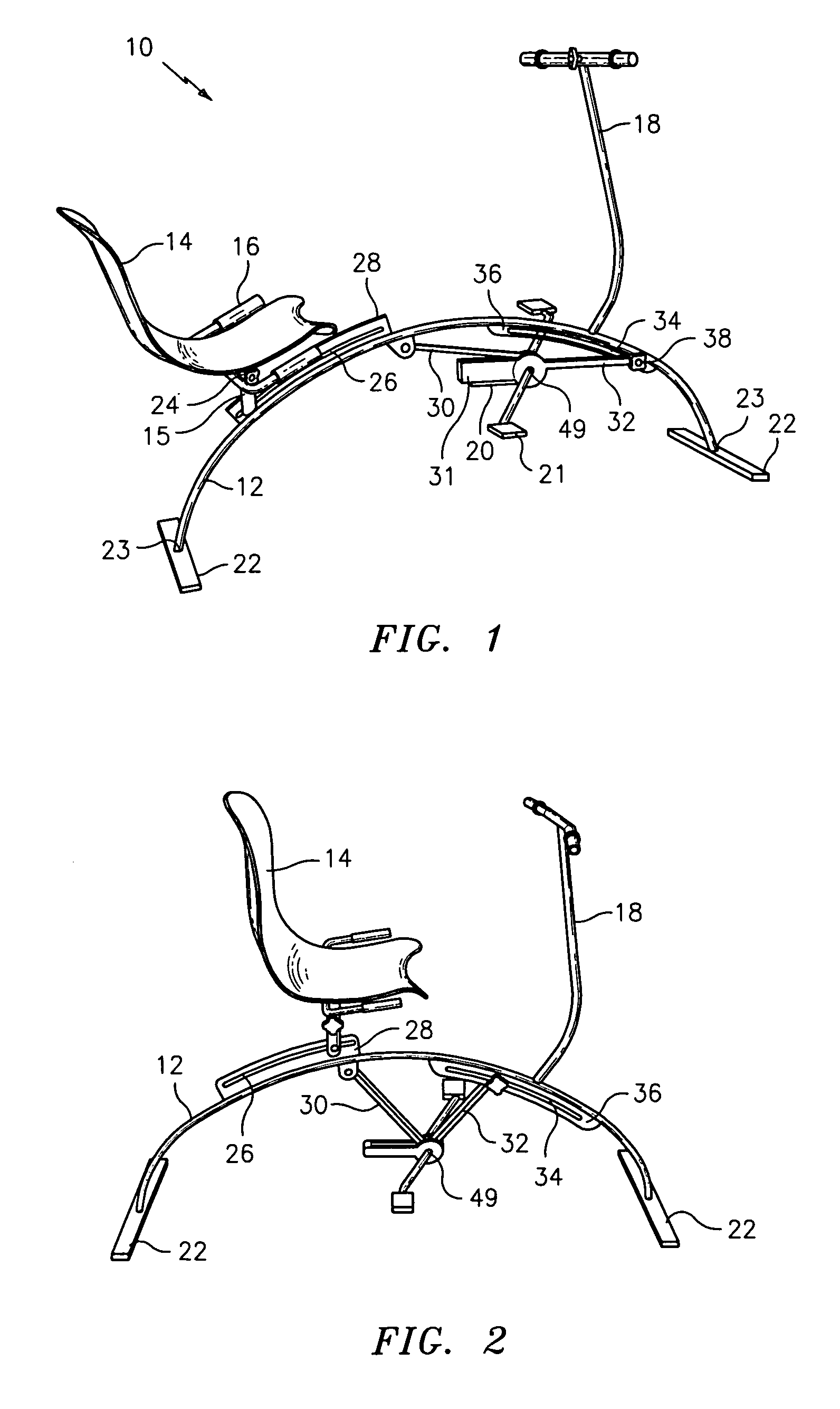 Aquatic exercise bicycle