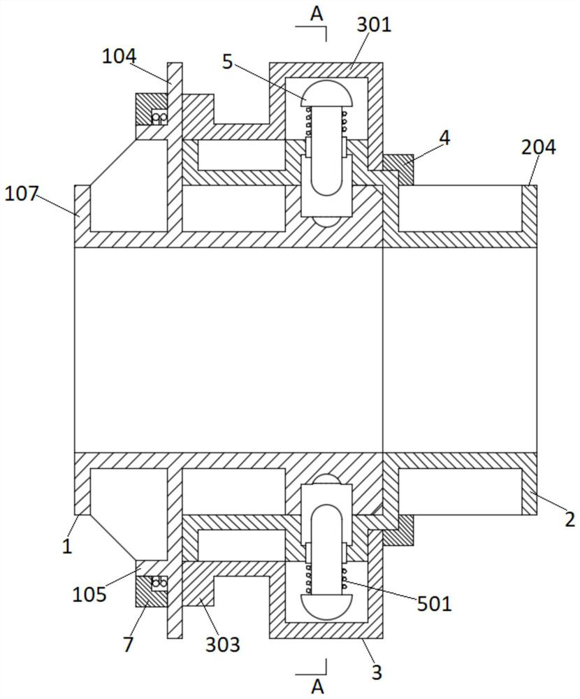 Quick connector device for floating pipe of cutter suction dredger