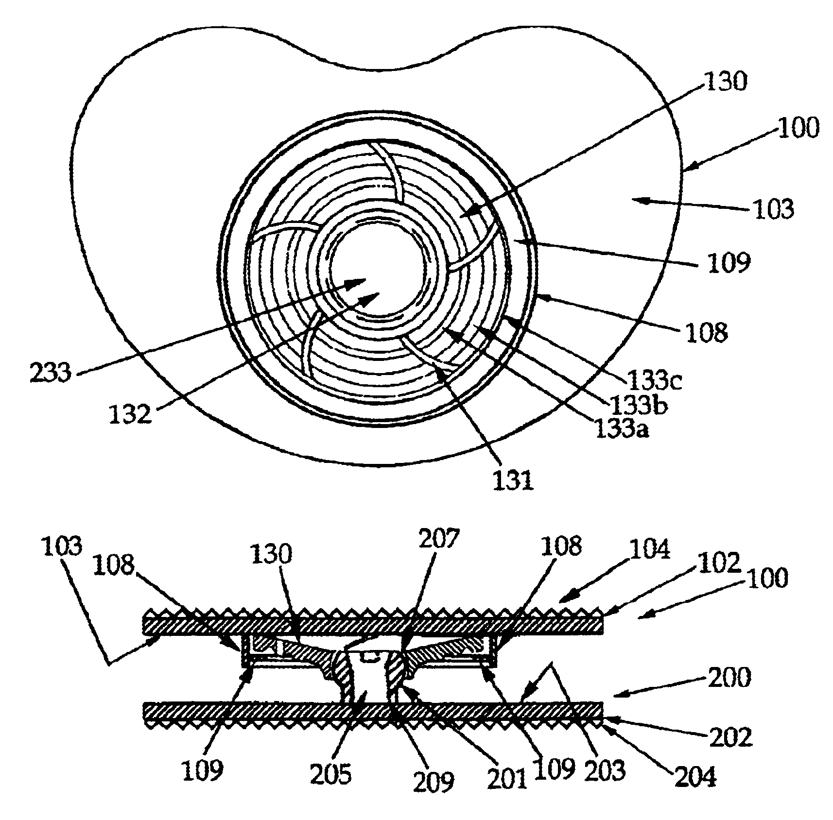 Intervertebral spacer device utilizing a spirally slotted belleville washer having radially spaced concentric grooves