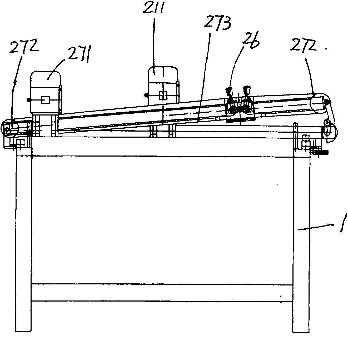 Movable walking board automatic printing machine