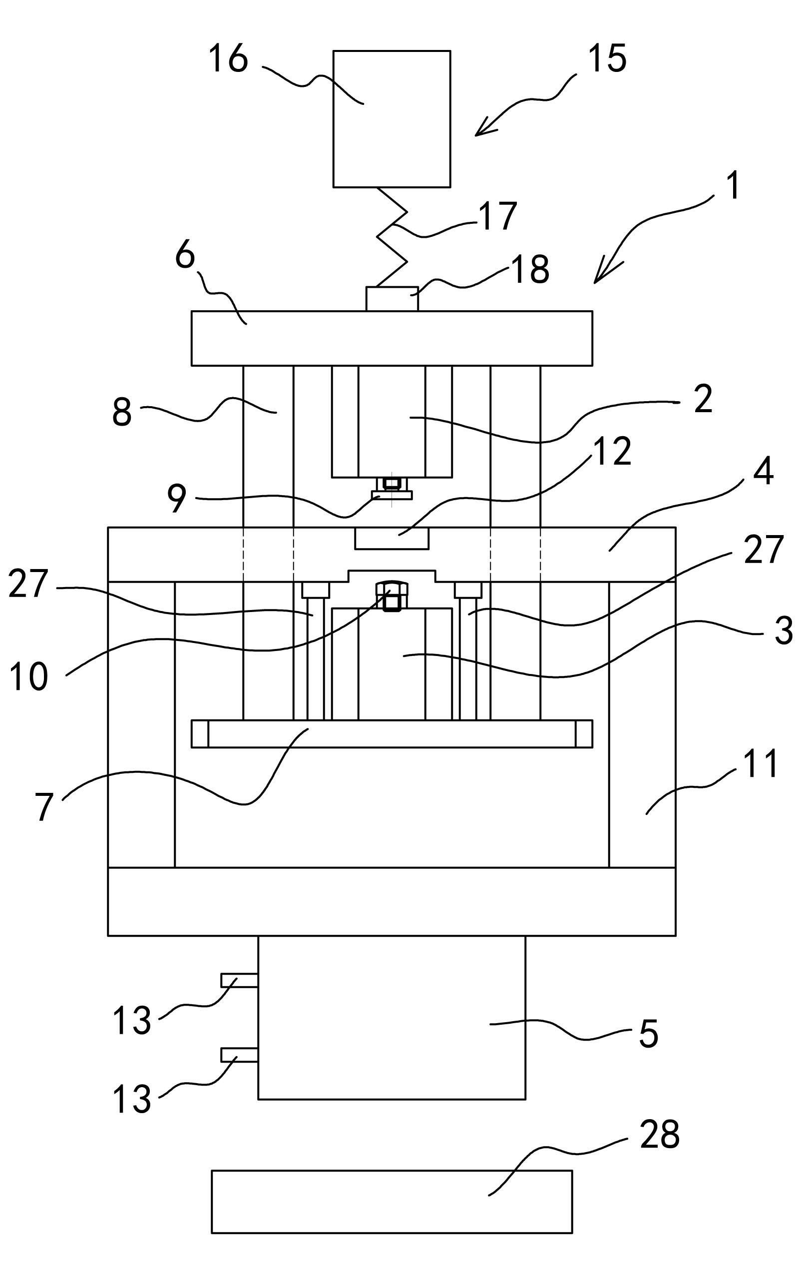 Hot-pressing sticking mechanism