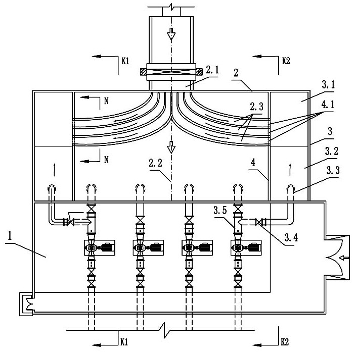 The method of cleaning the sediment in the inlet pool at the front of the pumping station