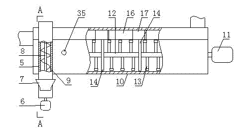 Poultry excrement drying device