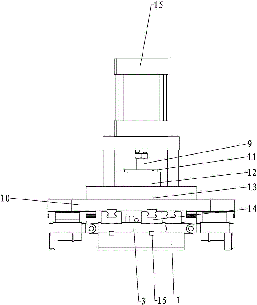 Welding clamping mechanism of box type automobile exhaust purifier