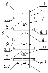 Equipotential outlet trolley for double bundle conductor